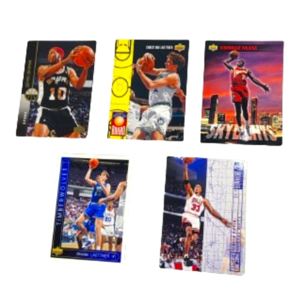 Lot of 5 NBA Cards Upper Deck